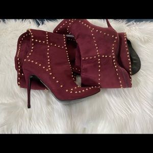 Brand New thigh high studded boots